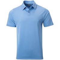 FootJoy Men's Solid Lisle Self Collar Athletic Fit Golf Polo, Dark Blue