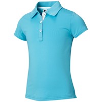 FootJoy Junior Short Sleeve Golf Polo, Teal