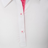 FootJoy Junior Short Sleeve Golf Polo, White