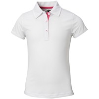 FootJoy Junior Short Sleeve Golf Polo, White