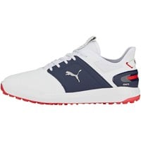 Puma Men's Ignite Elevate Golf Shoes, White/Navy