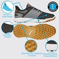 Puma Men's Ignite Elevate Golf Shoes, Black/Grey