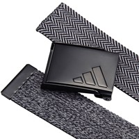 adidas Heather Stretch Reversible Golf Belt, Black