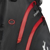 Titleist Players 4 StaDry Golf Stand Bag, Black/Red