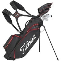 Titleist Players 4 StaDry Golf Stand Bag, Black/Red