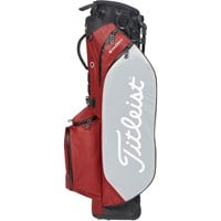 Titleist Players 4 StaDry Golf Stand Bag, Red/Grey