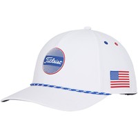 Titleist Boardwalk Rope Golf Hat, White/Blue