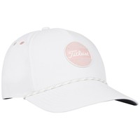 Titleist Womens Boardwalk Rope Golf Hat, White/Pink