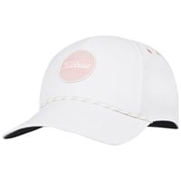 Titleist Womens Boardwalk Rope Golf Hat, White/Pink
