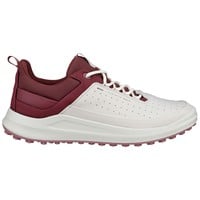 ECCO Women's Core Golf Shoes, White/Maroon