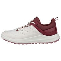 ECCO Women's Core Golf Shoes, White/Maroon