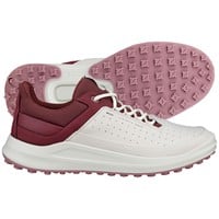 ECCO Women's Core Golf Shoes, White/Maroon