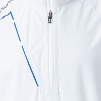 Sunice Men's Sullivan Zephal Short Sleeve Golf Rain Pullover, White/Blue