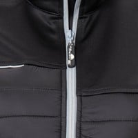 The Weather Co Women's Quilted Golf Vest, Black/Silver