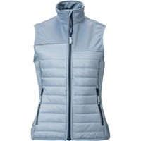 The Weather Co Women's Quilted Golf Vest, Grey/Navy