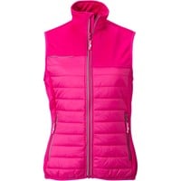 The Weather Co Women's Quilted Golf Vest, Pink/Black