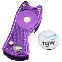 TGW Players Golf Divot Tool w/Ball Marker, Purple