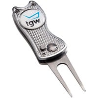 TGW Players Golf Divot Tool w/Ball Marker, Silver