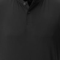 TGW Men's Cooling Textured Golf Polo, Black