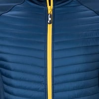 The Weather Co Men's Quilted Golf Jacket, Navy/Yellow