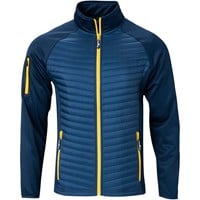 The Weather Co Men's Quilted Golf Jacket, Navy/Yellow
