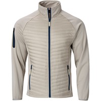 The Weather Co Men's Quilted Golf Jacket, Tan/Navy
