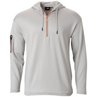 The Weather Co Men's Activewear Golf Hoodie, Grey/Orange