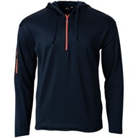 The Weather Co Men's Activewear Golf Hoodie, Navy/Red