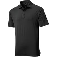 FootJoy Men's ProDry Performance Solid Lisle Golf Polo, Black