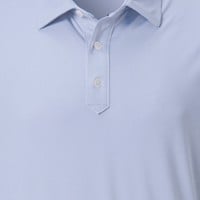 FootJoy Men's ProDry Performance Solid Lisle Golf Polo, Light Blue