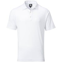FootJoy Men's ProDry Performance Solid Lisle Golf Polo, White
