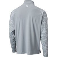 FootJoy Men's Camo Colorblock Midlayer Golf Pullover, Grey