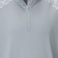 FootJoy Men's Camo Colorblock Midlayer Golf Pullover, Grey