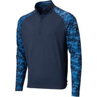 FootJoy Men's Camo Colorblock Midlayer Golf Pullover, Navy