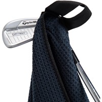 TaylorMade Tbug Magnet Microfiber Golf Towel, Black