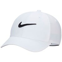 NIKE Dri-Fit Performance Club Golf Hat, White/Black