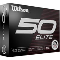 Wilson 2023 Fifty Elite Golf Balls, White