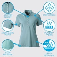 Greg Norman Women's Freedom Pique Golf Polo - Discontinued Style