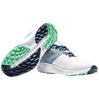 FootJoy Men's Flex Golf Shoes, White/Blue