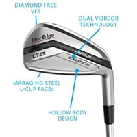 Tour Edge Men's Exotics C723 Irons, z-callout-181933