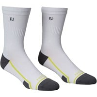 FootJoy Men's Tech Dry Golf Crew Socks, White