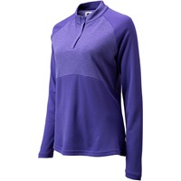 FootJoy Women's Heather Block Midlayer 1/2 Zip Golf Pullover, Purple
