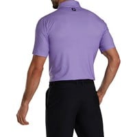 FootJoy Men's Dot Geo Print Golf Polo, Purple/White