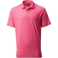 FootJoy Men's Dot Geo Print Golf Polo, Pink/White