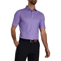 FootJoy Men's Dot Geo Print Golf Polo, Purple/White