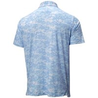 FootJoy Men's Lisle Cloud Camo Print Golf Polo - Previous Season Style, Blue