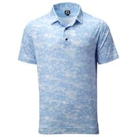 FootJoy Men's Lisle Cloud Camo Print Golf Polo - Previous Season Style