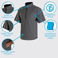 FootJoy Men's Hydrolite X Short Sleeve Golf Rain Shirt