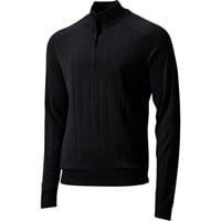 FootJoy Men's Drop Needle Lined Golf Wind Sweater, Black