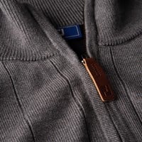 FootJoy Men's Drop Needle Lined Golf Wind Sweater, Charcoal